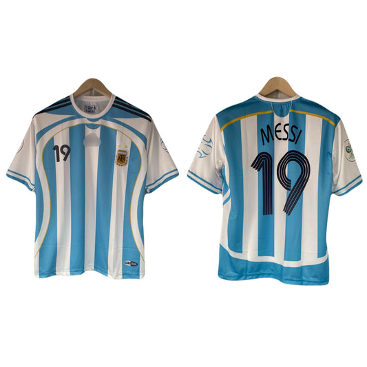 Messi Argentina 2006 Home Five Sleeve Embroidery Jersey - P2590 | BMG STORE