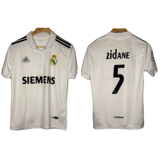 Real Madrid 2005-06 Home Kit Zidane Half Sleeve - bmg store