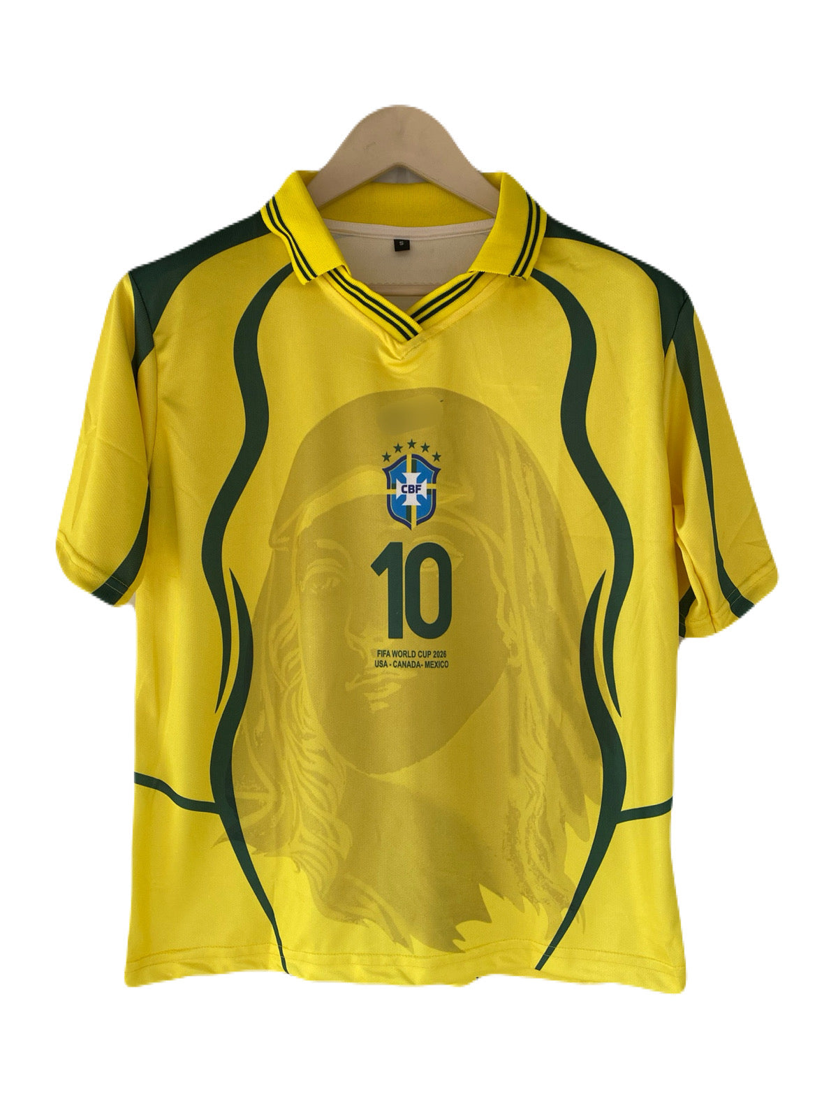 Neymar Brazil Five sleeve Collar Sublimation jersey- P2208