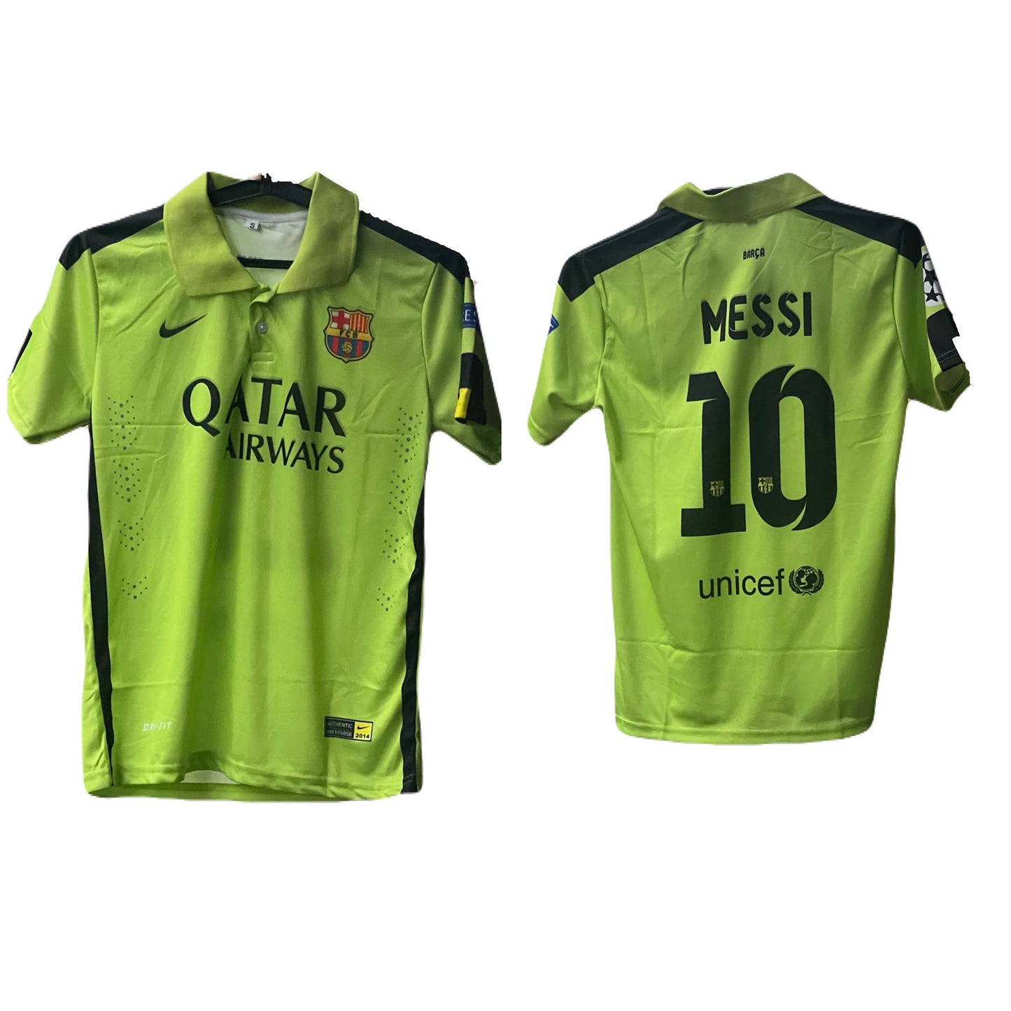 Barcelona Messi 2014-15 third kit collar type half sleeve P145 - bmg store