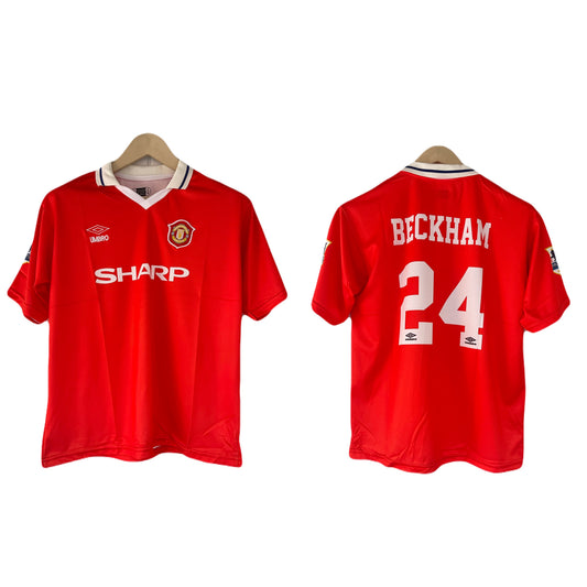 Manchester United 1994-96  Beckham Fivesleeve Embroidery -  P1405