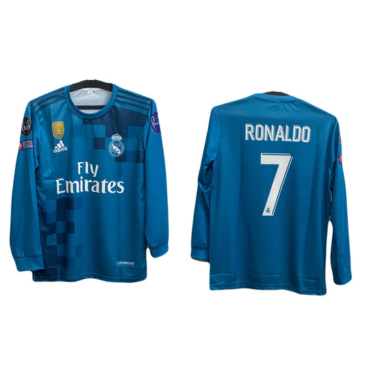 Realmadrid 2017 away full sleeve ronaldo P41
