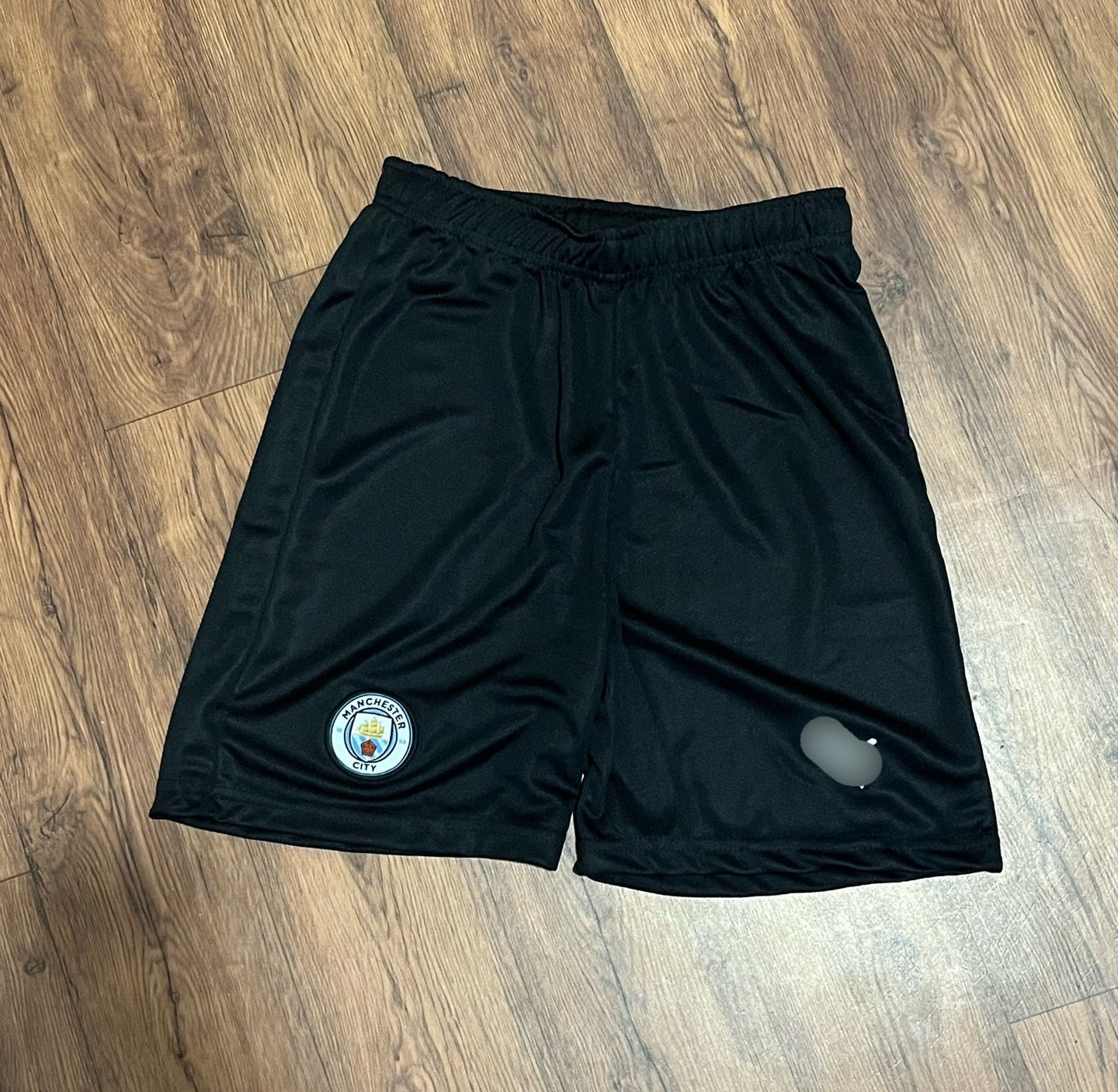 Manchester City home  shorts embroidery -