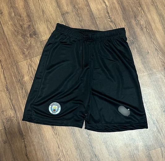 Manchester City home  shorts embroidery -