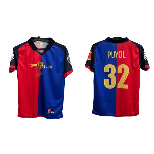 Barca 1999 vintage jersey half sleeve puyol -  P245 bmg store