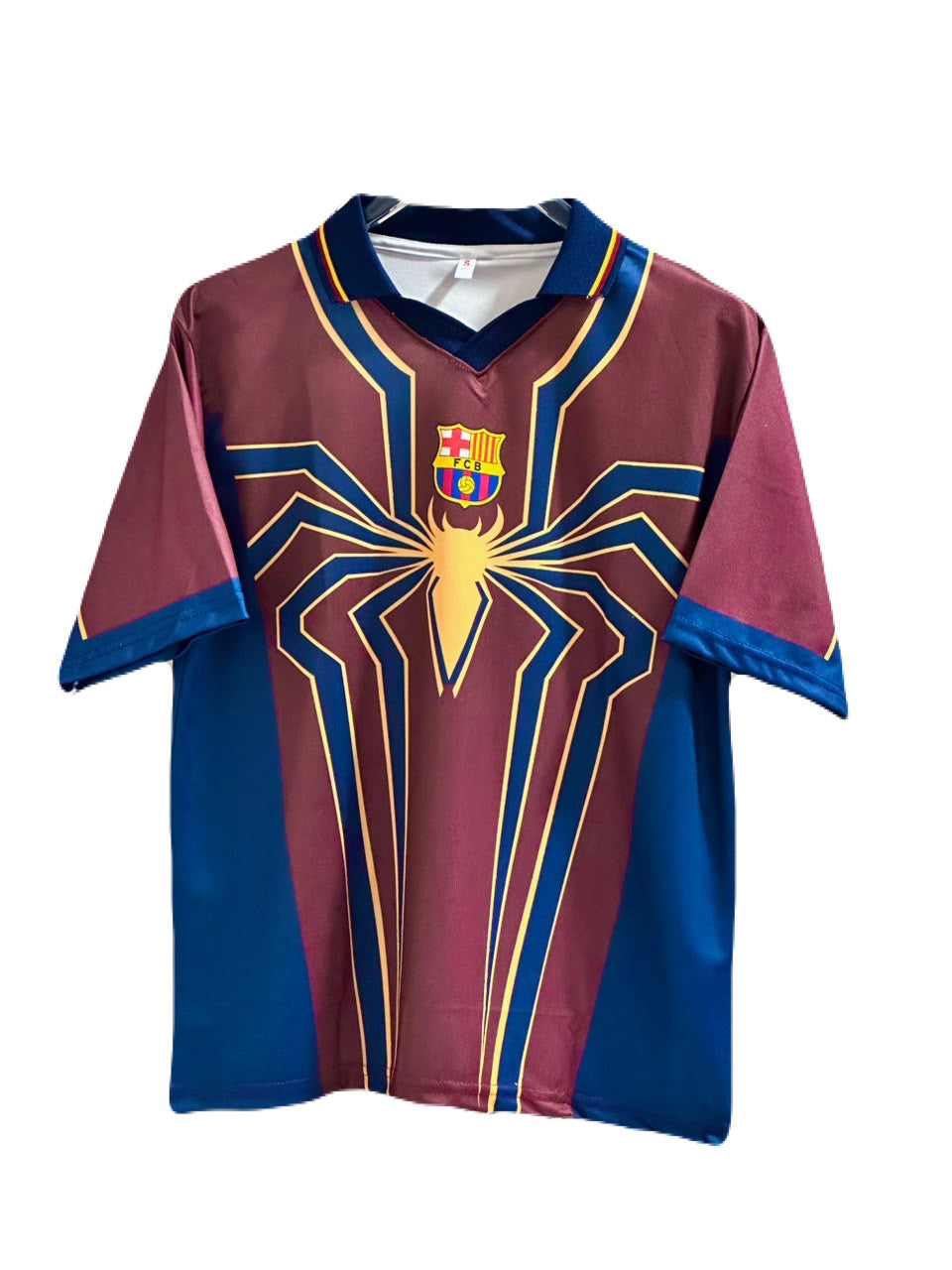 Lamine yamal Barcelona Spider Edition Five sleeve Collar jersey Sublimtion- P2866 | BMG STORE