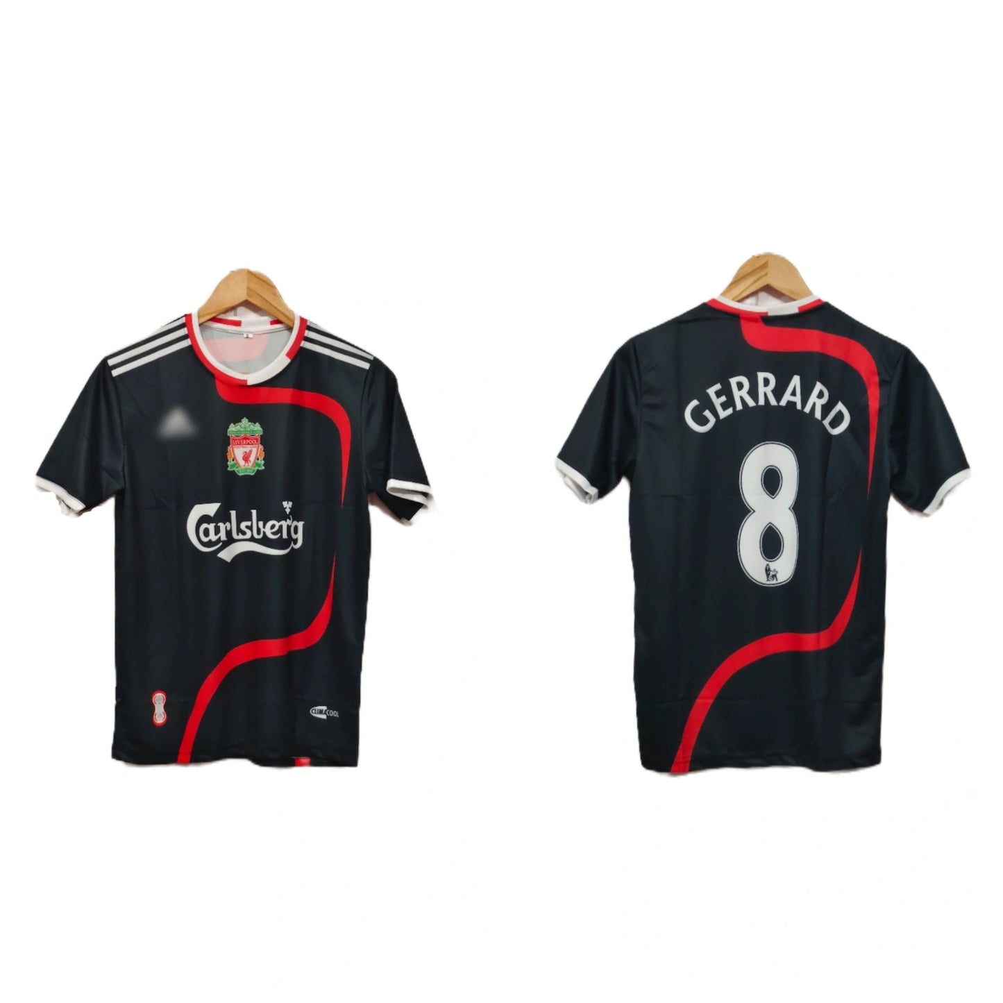 Liverpool 2007-08 Third kit Gerrard Half sleeve P544 - Ms Retro store