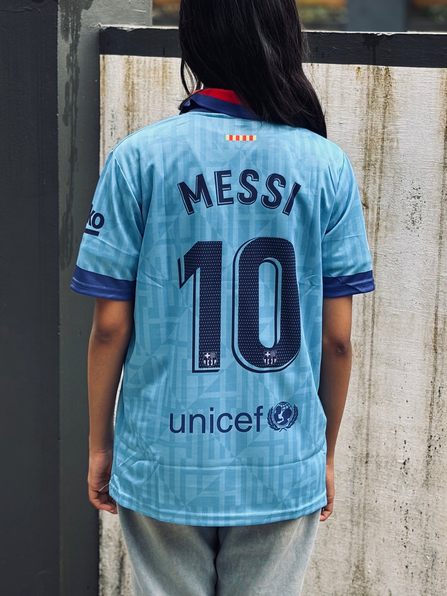 Fc barcelona 2019/20 third kit messi  - bmg store