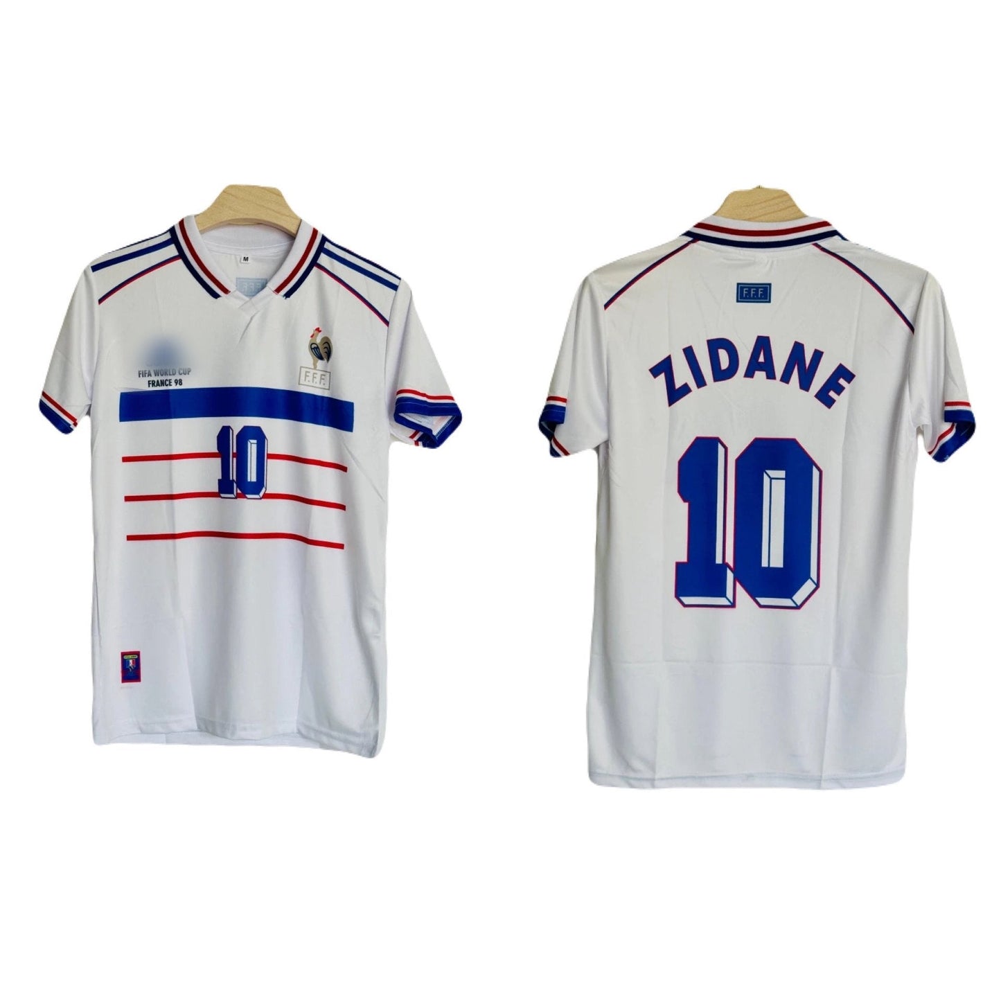 Best Retro jersey FRANCE 1998 WORLD CUP AWAY KIT ZIDANE SUBLIMATION P85