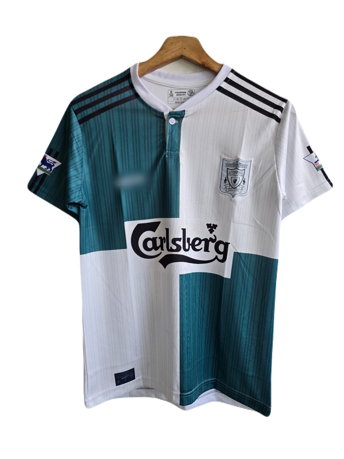 Liverpool 1995/96 away jersey half sleeve polo type - P795
