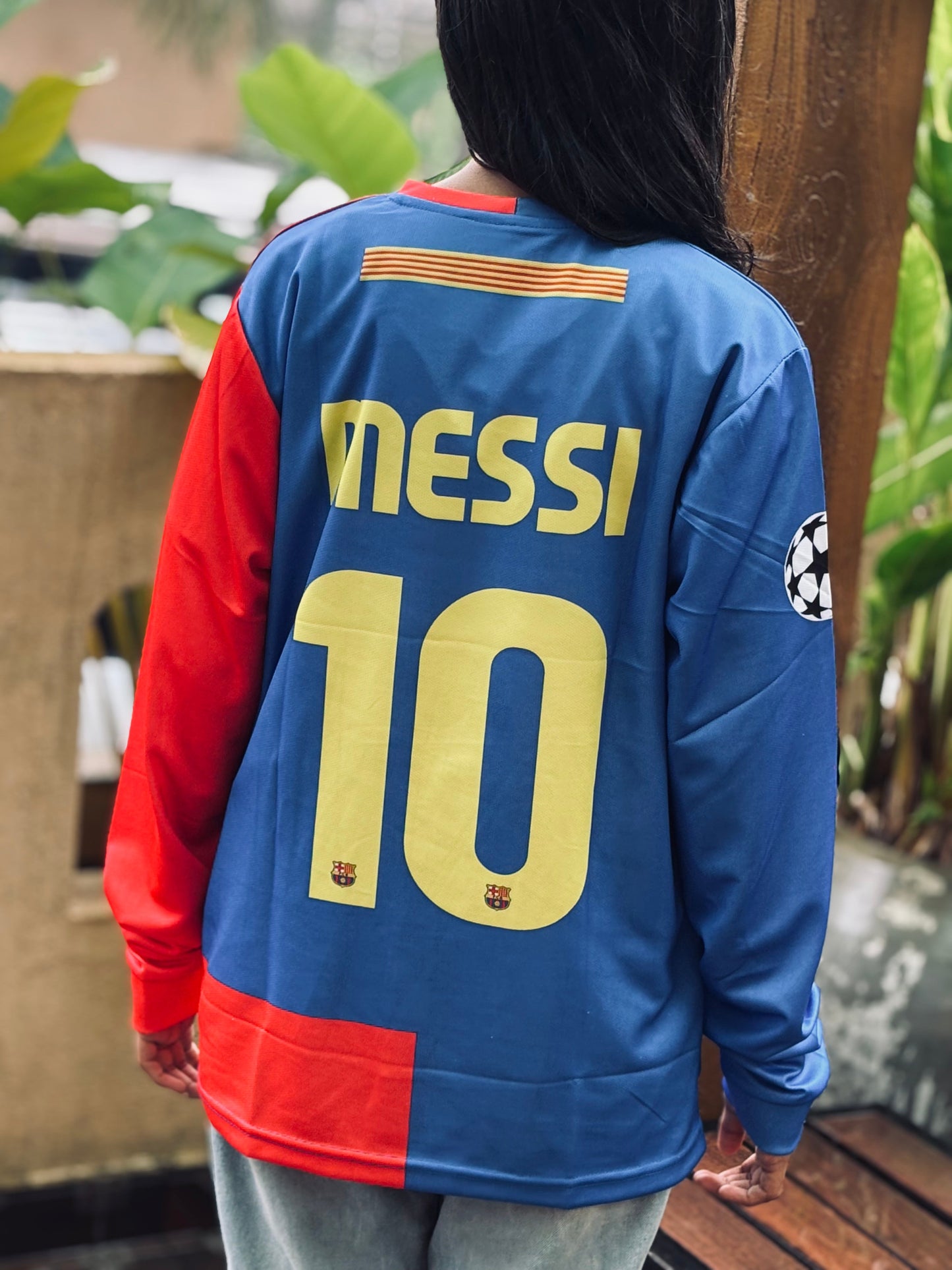 Messi 2009 Barcelona full sleeve embroidery p47
