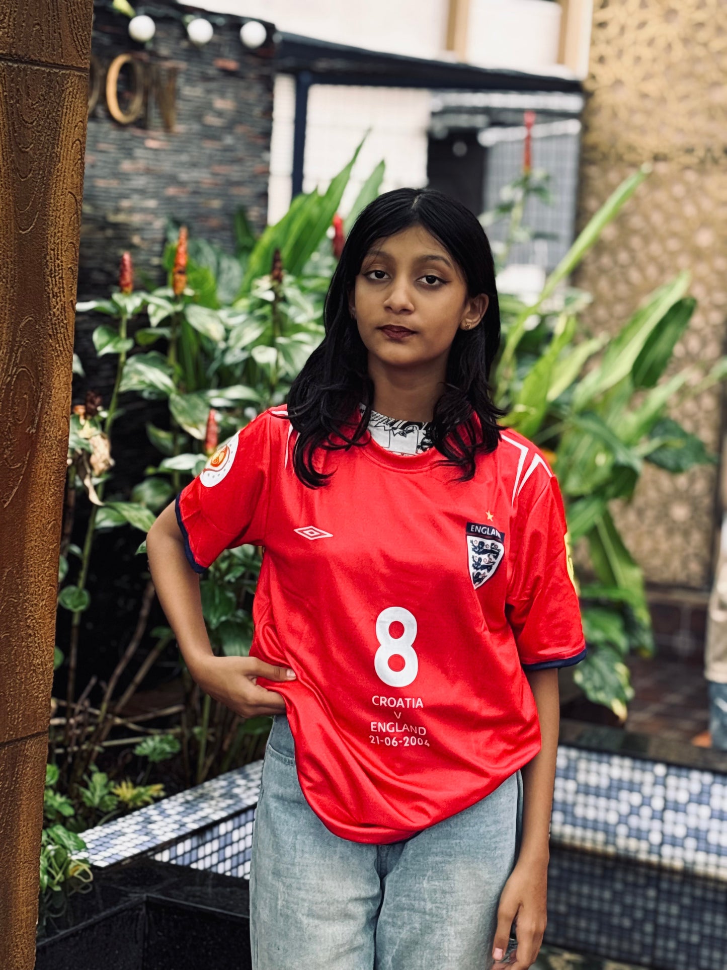 Scholes england 2004 home jersey - P573 bmg store