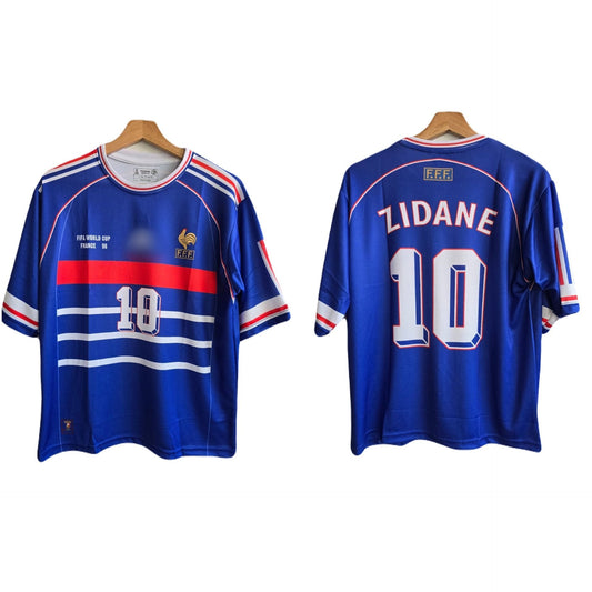 1998 fifa world cup france zidane jersey five sleeve - p107 -bmg store