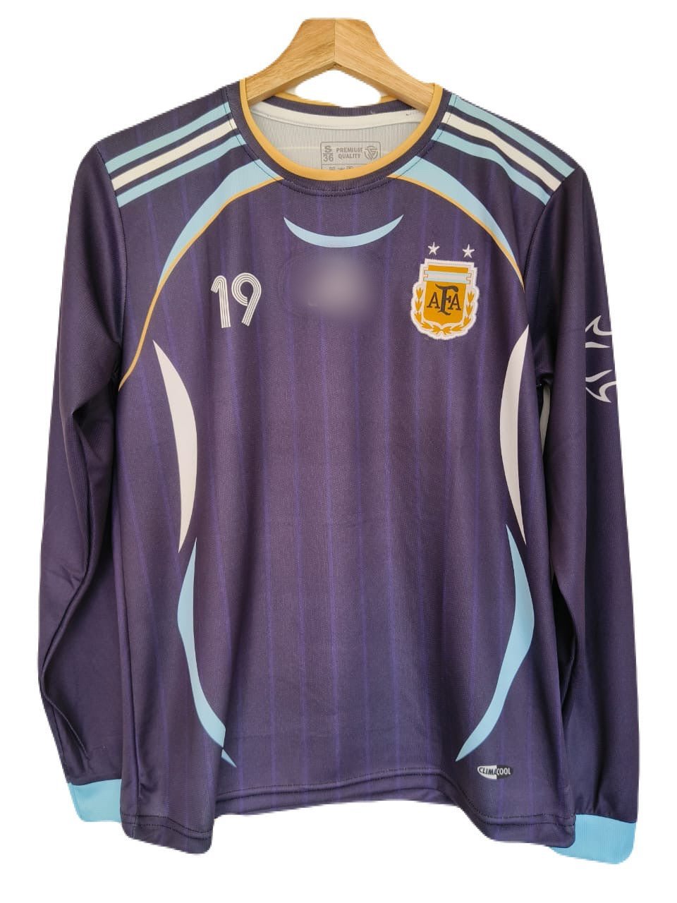 Argentina 2006 away jersey full sleeve messi embroidery P88 - bmg store