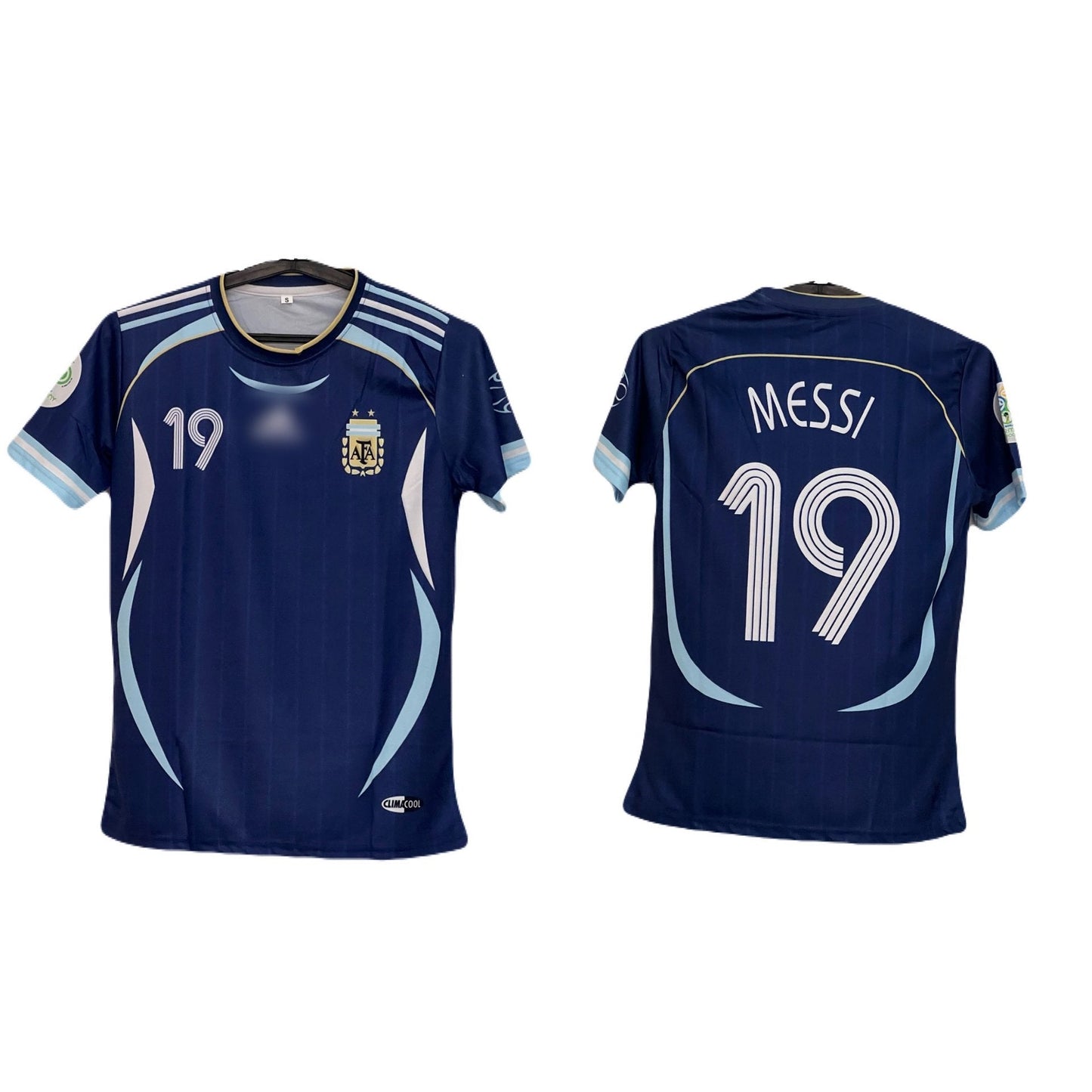 Best retro jersey Argentina 2006 away kit worldcup edition leo messi 19 - P410 -bmg store