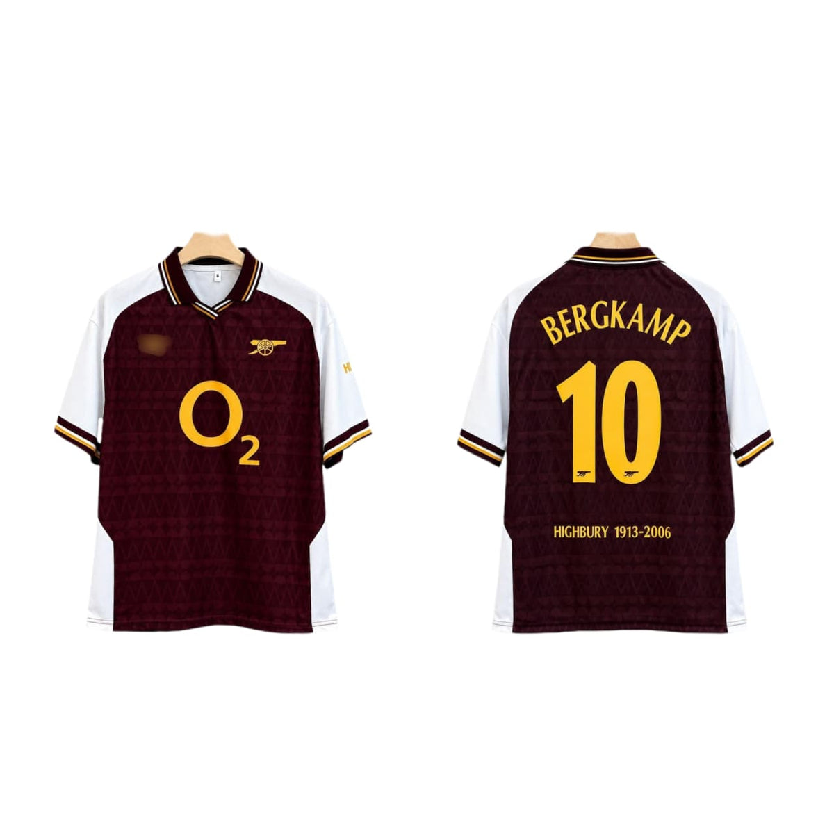 Bergkamp Arsenal Five Sleeve Collar Sublimation Jersey - P2834 | BMG STORE