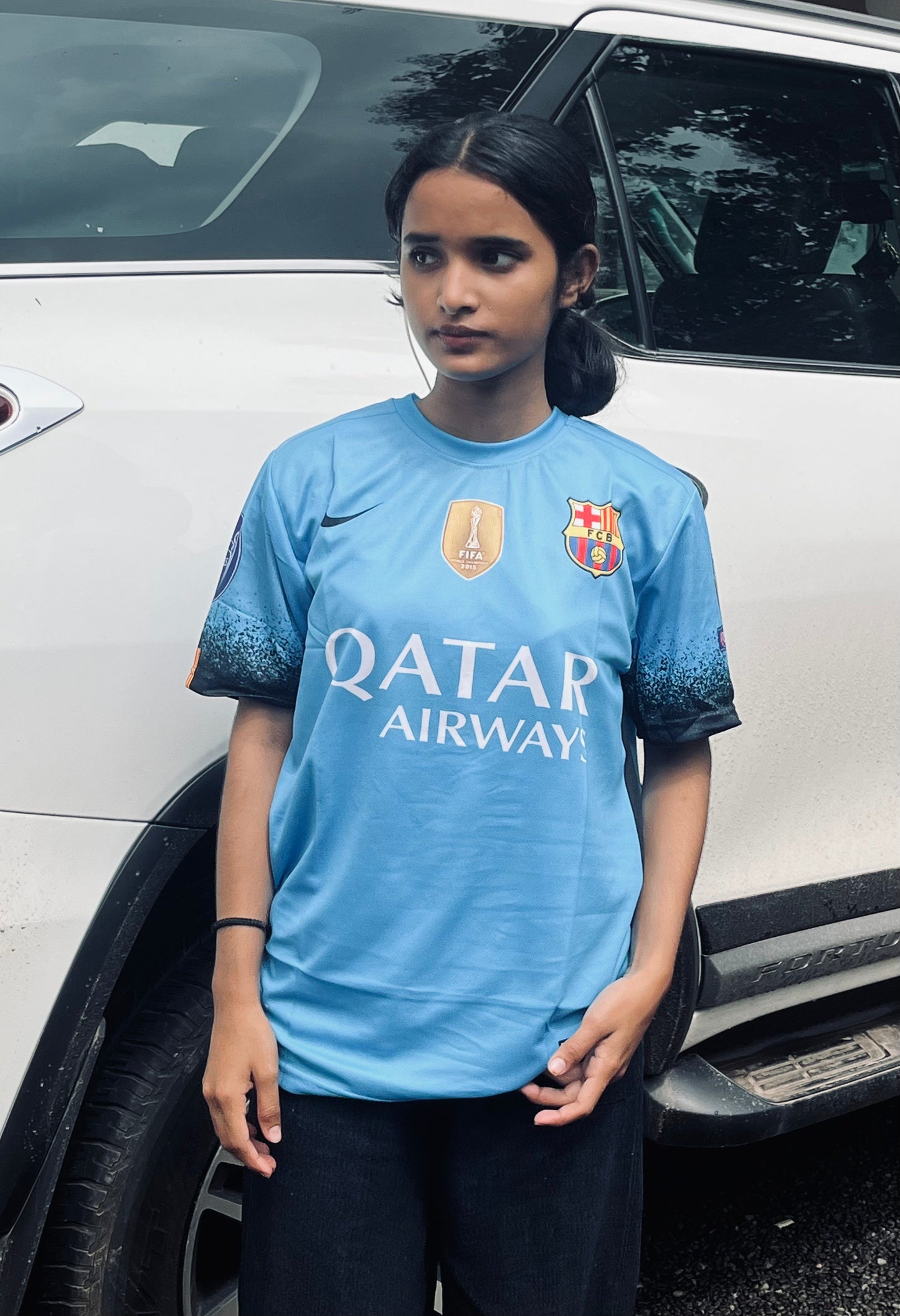 Messi barcelona blue vintage jersey - P619 bmg store