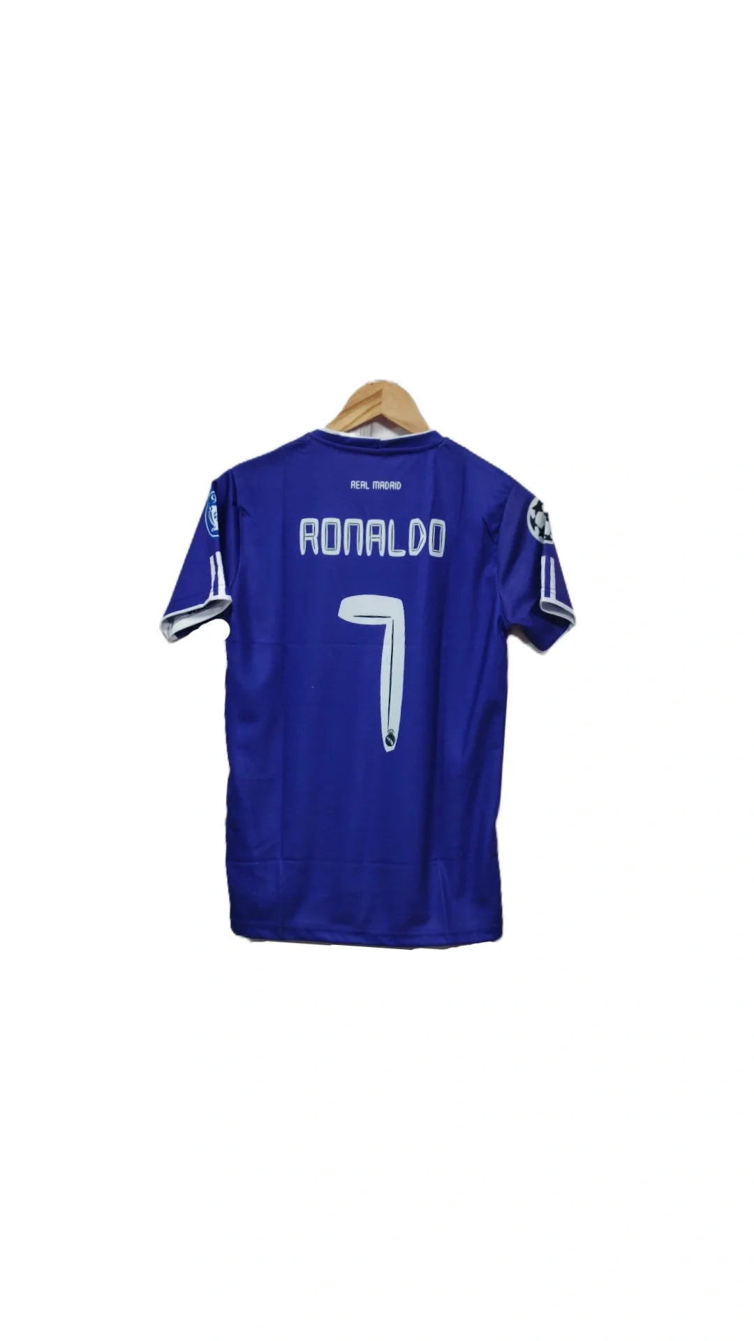 Real madrid 2007-08 Away kit Ronaldo Half sleeve - P576 bmg store