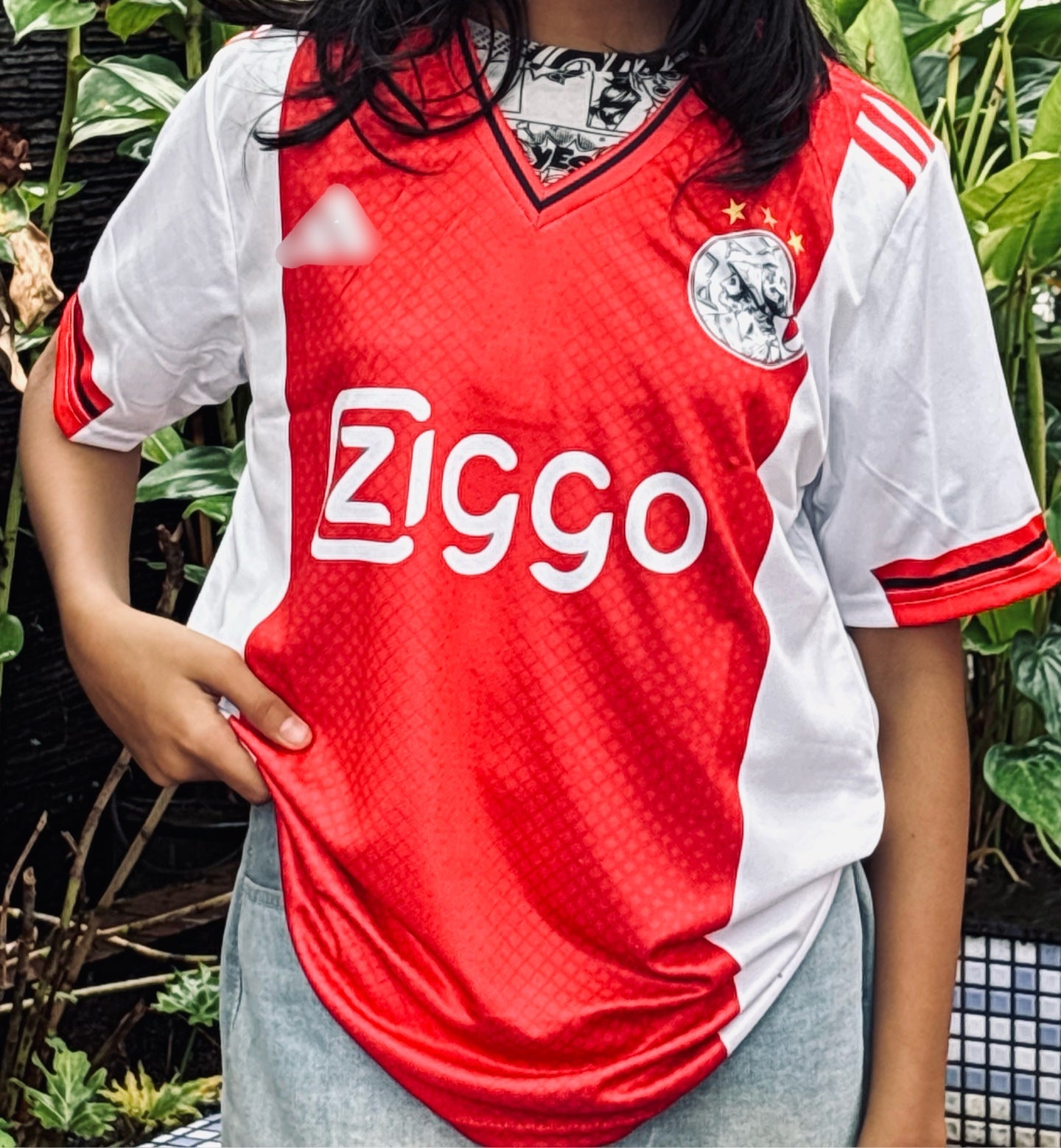 Ajax 2019/20 home jersey half sleeve P256 -