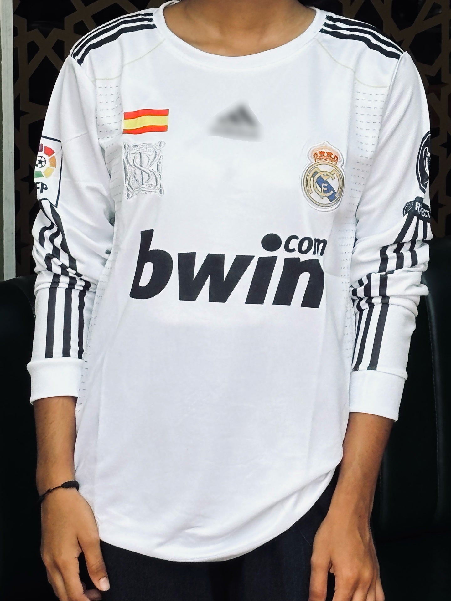 Realmadrid 2009/10 home jersey full sleeve ronaldo  - P807 bmg store