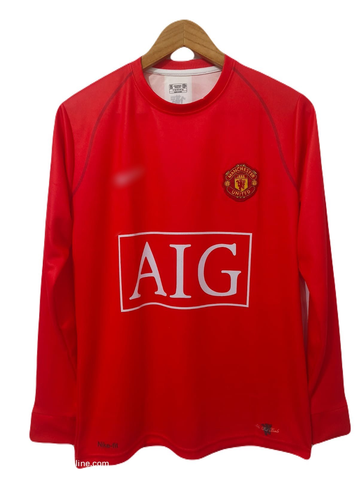 Ronaldo man united 7 2008 full sleeve embroidery  P38 bmg store
