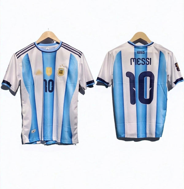 Argentina 2026 World Cup Home Kit Messi Half Sleeve embroidery - P1220