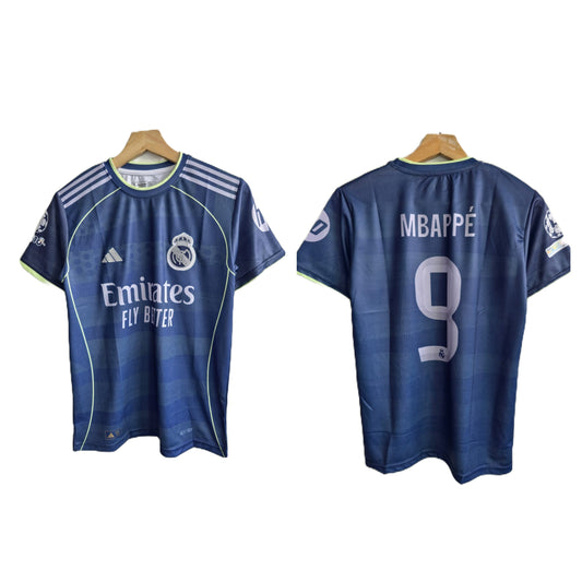 Real madrid 2025-26 Away Mbappe Half sleeve embroidery -  P498 - bmg store