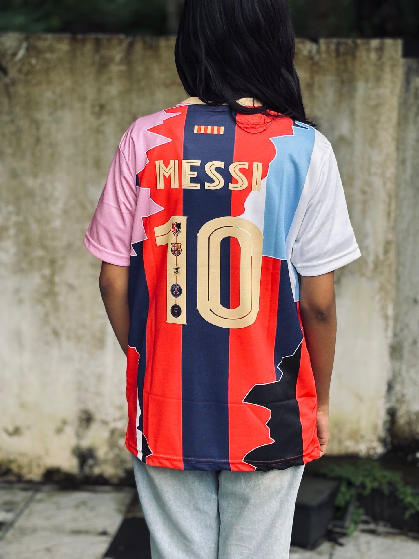 Leo messi all time club jersey embroidery Limited edition P348