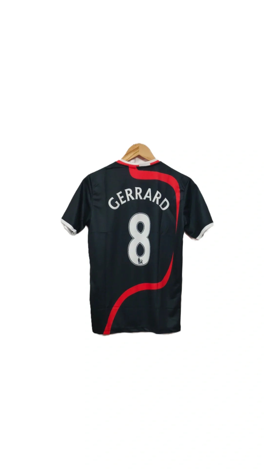 Liverpool 2007-08 Third kit Gerrard Half sleeve P544 - Ms Retro store